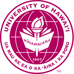 U H seal in Hawaii magenta