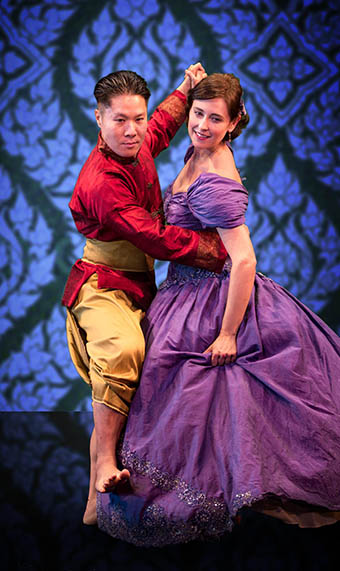 Michael Ng and Kathleen Stuart as the King and Anna