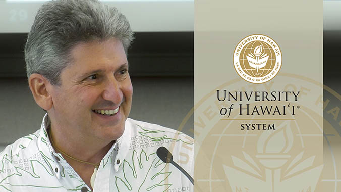 President Lassner and the UH System seal