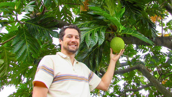 with breadfruit