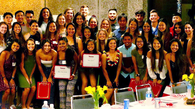 Group photo of student athletes