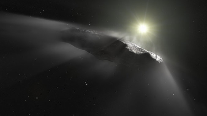 Artist’s impression of Oumuamua