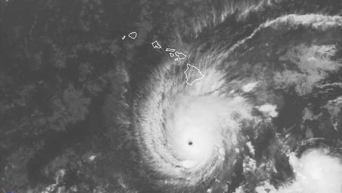 photo of Hurricane Lane near Hawaii
