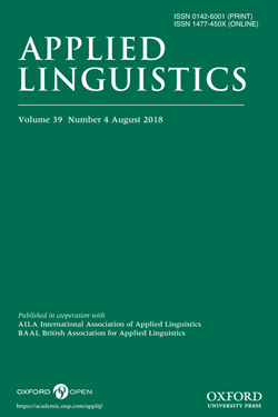 Applied Linguistics magazine cover