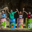 Leapin’ lizards! Gecko themed trash cans lessen mess in Mānoa
