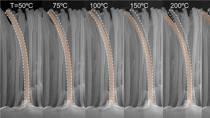 Temperature range is 50 degrees celsius to 200 degrees celsius