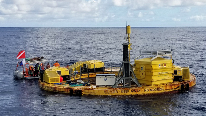 floating ocean test site and equipment