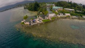 Aeriel of Coral Reef Ecology Lab at HIMB