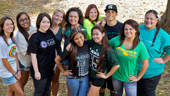 Smiling students