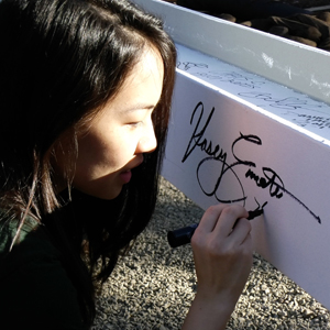 Beam signing marks halfway point of Life Sciences building project