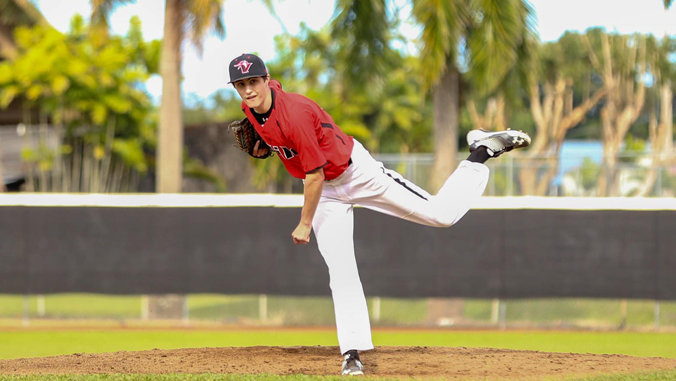 baseball pitcher throwing the ball