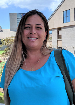 woman smiling