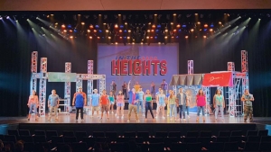Students on stage