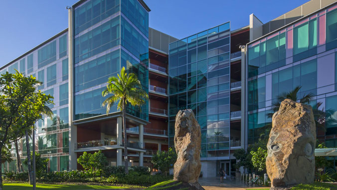 Outside of UH Cancer Center building