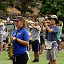 Super fan celebrates birthday with gift to UH marching band