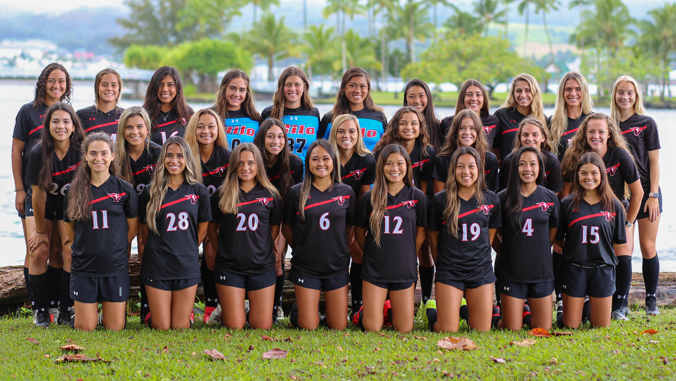 U H Hilo women's soccer team
