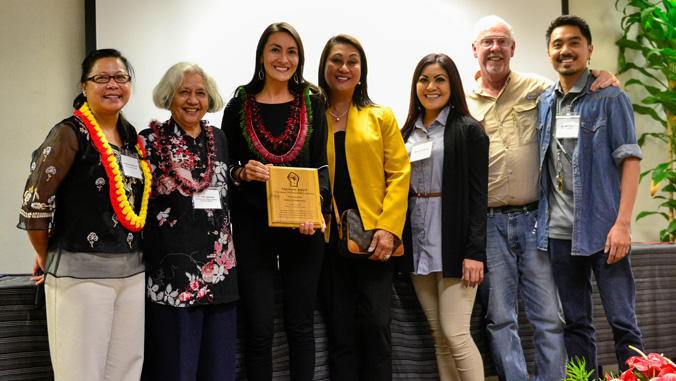 group photo of awardee and others