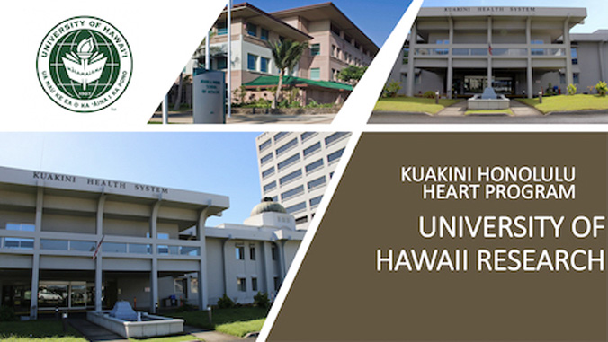 banner of kuakini honolulu heart program and university of hawaii research