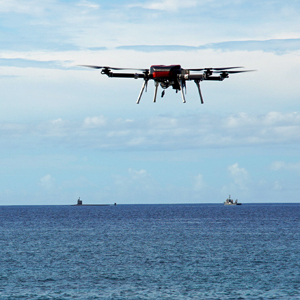 UH researchers assist Navy in developing drone deliveries to subs at sea