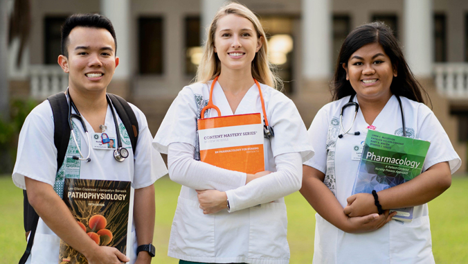 U H Manoa nursing students