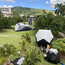 Massive inflatables take over UH Mānoa historic quad