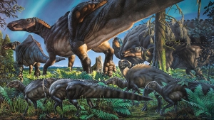 hadrosaur depiction