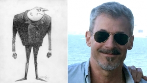 gru from despicable me with animator goodrich