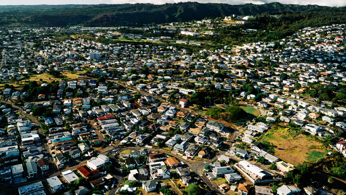 rural neighborhood in Hawaii