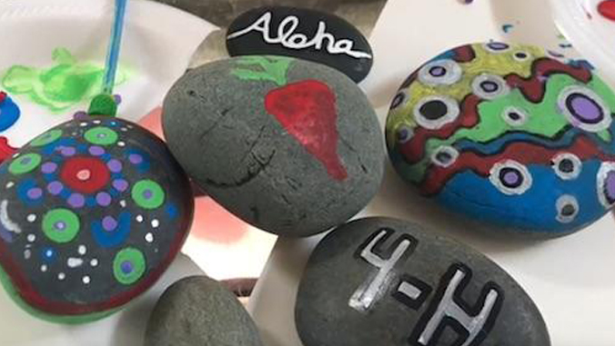 Painting rocks for the garden is one of the new at-home 4-H activities