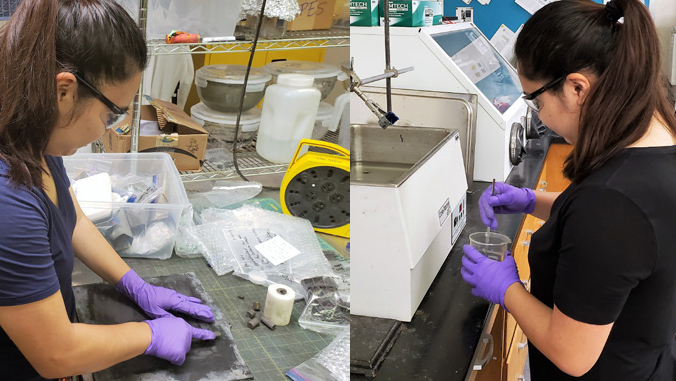girl in a lab