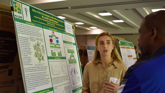 Nataliya Panova presents her project at the spring 2019 Undergraduate Showcase.