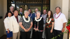 group at grand opening