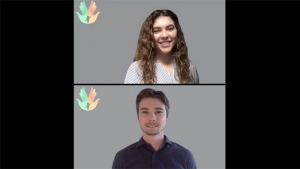 two headshots of people