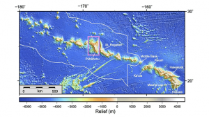 map of Hawaiian islands