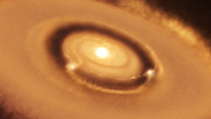 two planet render