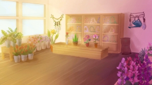 animated screen shot of a flower shop