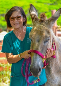 Deedee Crowton and donkey
