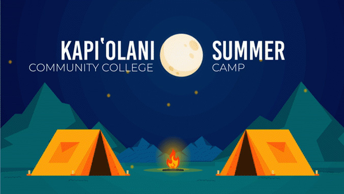 Kapiolani C C summer camp 2020 graphic