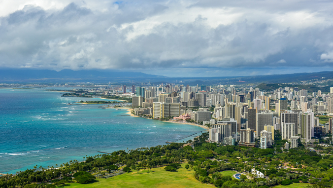 scenic view of Honolulu