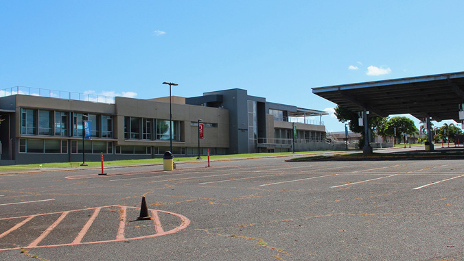 Leeward C C parking lot