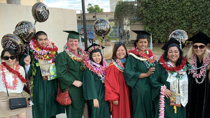 group of graduates