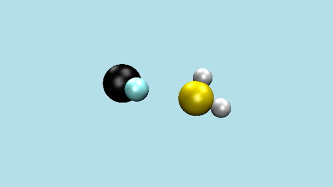 closeup view of atoms