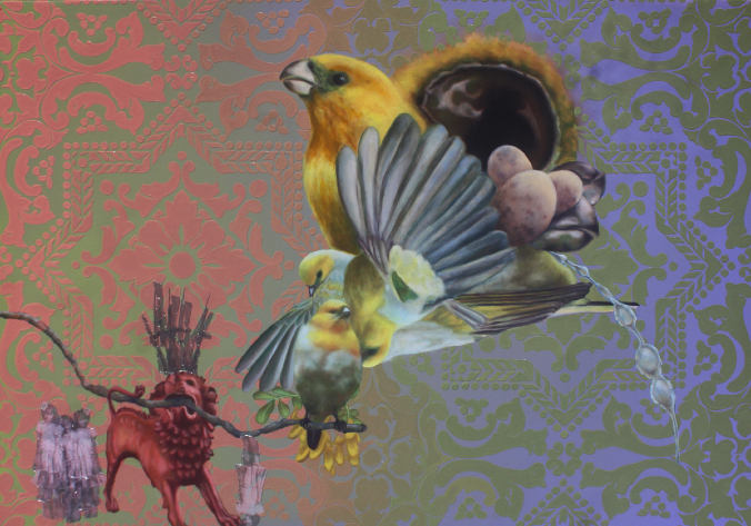 painting of palila bird