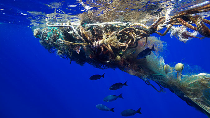 plastic pollution in the ocean