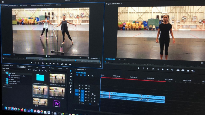 video editing screen