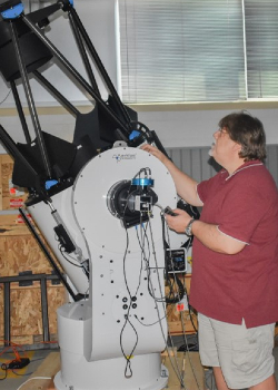 r pierre martin with telescope