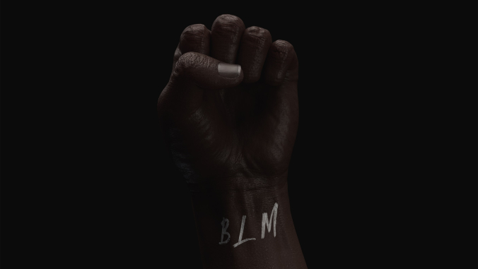 black lives matter fist