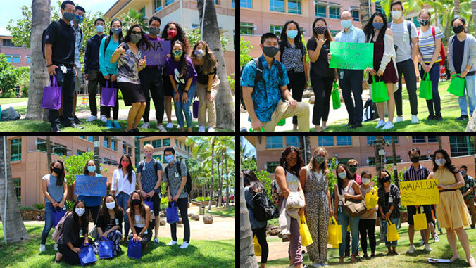 medical school students wearing masks