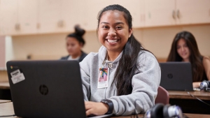 girl at computer