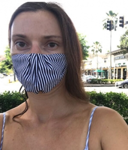 Tatiana Strezoski wearing a mask